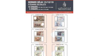 Photo of BCT : 31 décembre 2019, dernier délai d’échange des billets de 10 et de 5 dinars