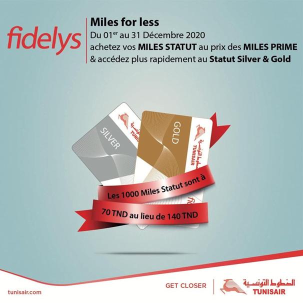 Tunisair Miles promo Fidelys